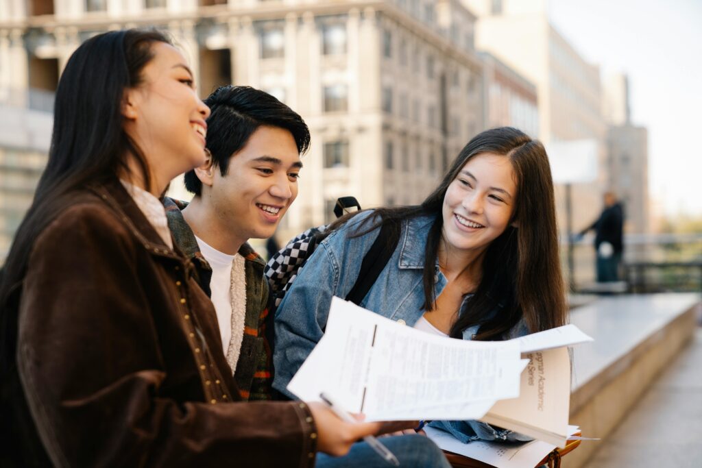 Best European Countries to Study Abroad in 2025 “Students relaxing outside an Italian university building”