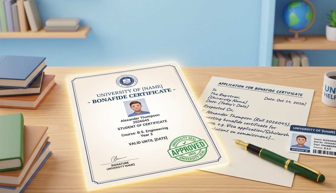 Application for Bonafide Certificate: 10+ Free Formats (2026)