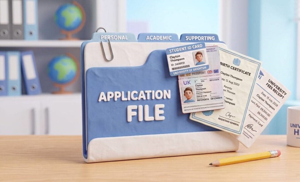 Supporting documents required with application for bonafide certificate