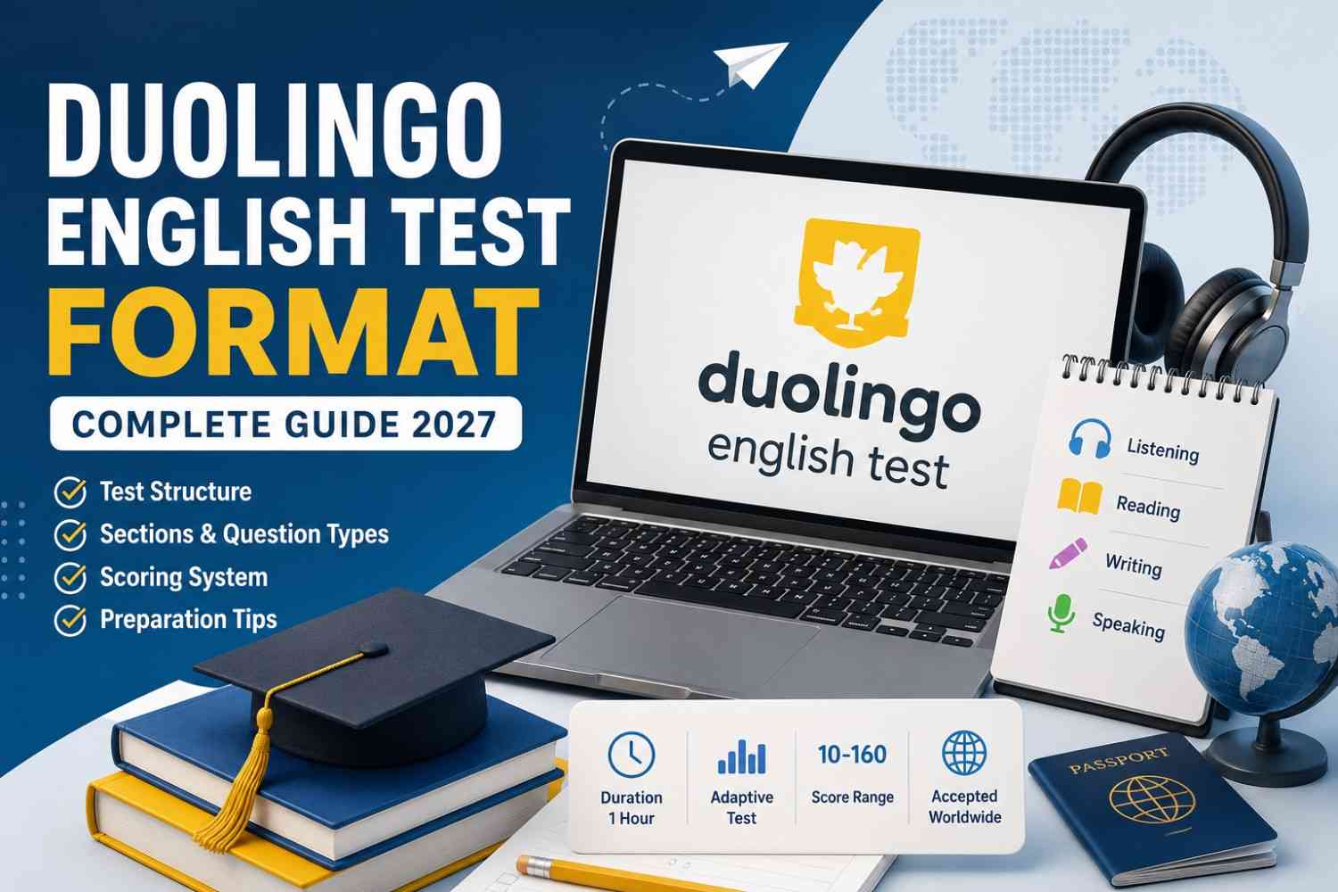 Duolingo English Test Format (2027): Complete Guide, Sections, Scoring & Preparation Tips