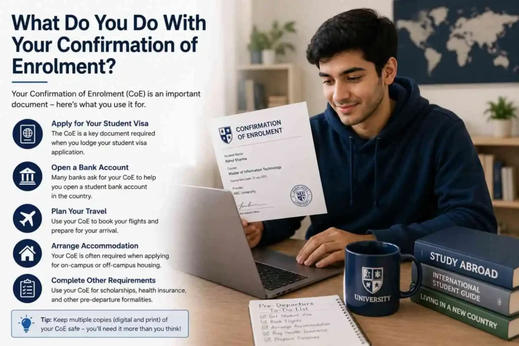 How students use a Confirmation of Enrolment for student visa and study abroad preparation